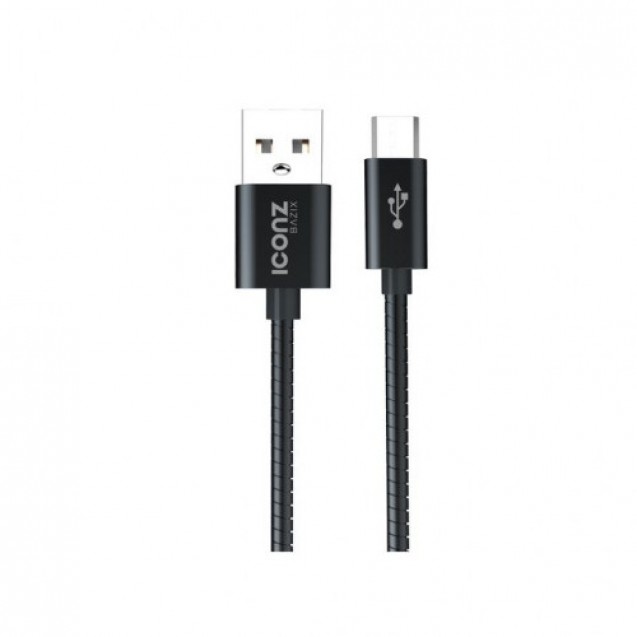 Iconz XBR08T -Bazix Durable Gilt Aluminum Cable  Black