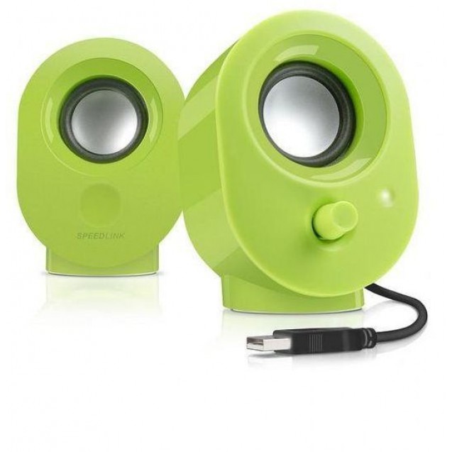 Speedlink Snappy Stereo Speakers - Green