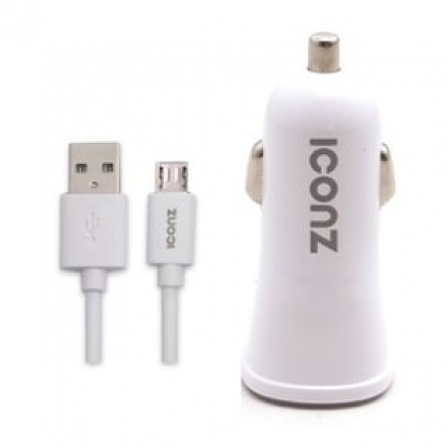 Iconz Car charger and usb cable 