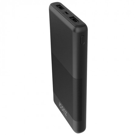 Iconz Bazix Wired Power Bank, 10000 mAh - Black