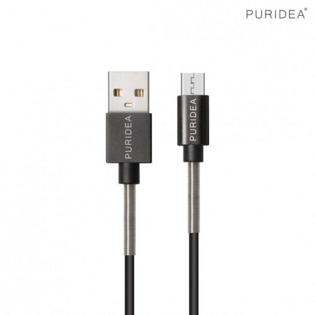 Puridea  Micro USB Metallic Spring Cable 1M