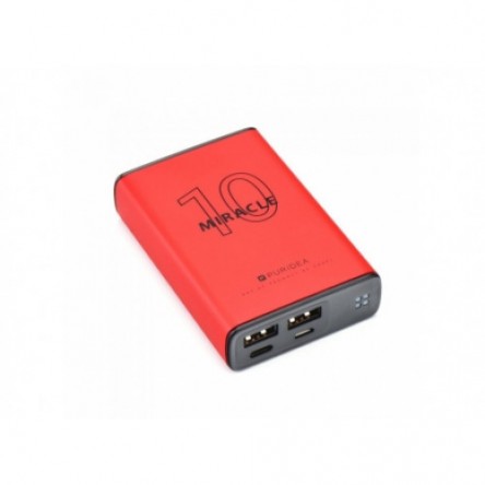 PURIDEA  Power Bank 10 000 mAh red