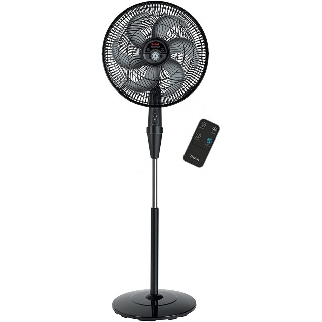 Tefal Silence Force Anti-Mosquito Repellent Stand Fan With Remote Control, 16 Inch, Black 