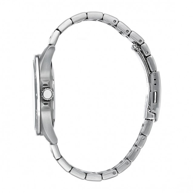 Citizen Men Black Dial Stainless Steel Band Watch