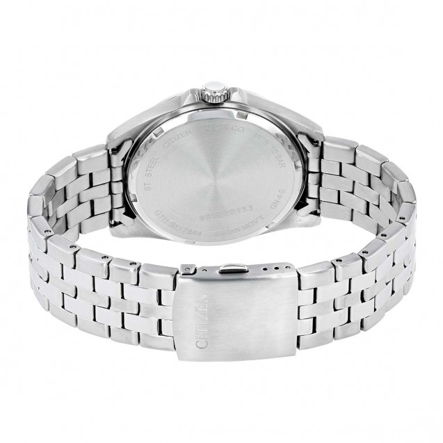 Citizen Men Black Dial Stainless Steel Band Watch