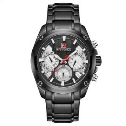 Naviforce  Stainless Steel Round Analog Watch for Men
