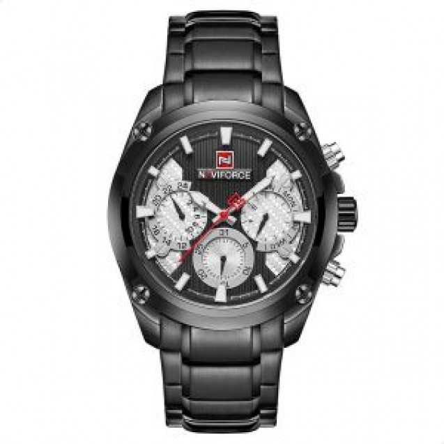 Naviforce  Stainless Steel Round Analog Watch for Men