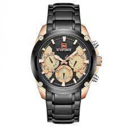 Naviforce  Stainless Steel Round Analog Watch for Men