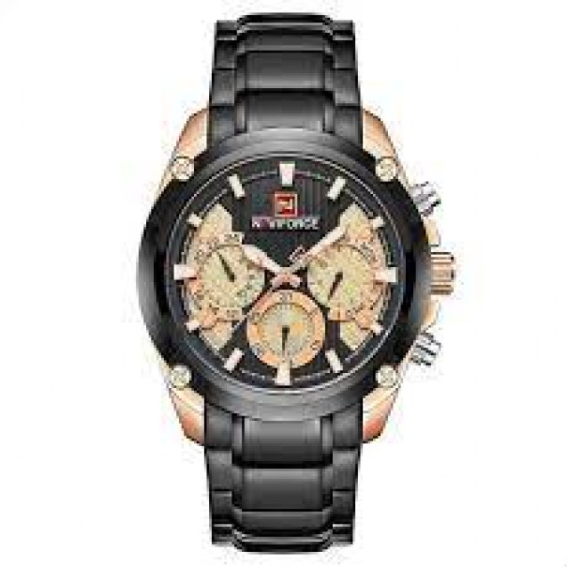 Naviforce  Stainless Steel Round Analog Watch for Men