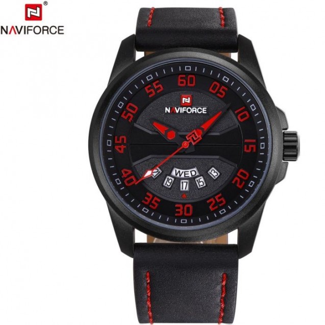Naviforce Casual Watch For Men Analog Leather 