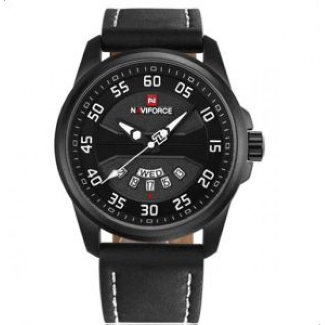 Naviforce Casual Watch For Men Analog Leather