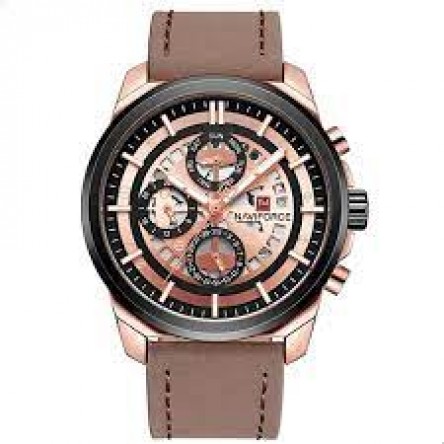 Naviforce Casual Watch For Men Analog Leather 