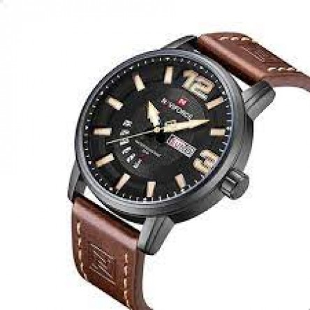 Naviforce Casual Watch For Men Analog Leather