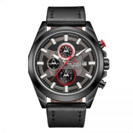 Naviforce Casual Watch For Men Analog Leather 