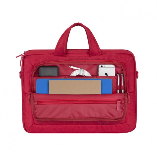 RivaCase 7530 red Laptop Canvas shoulder bag 15.6"