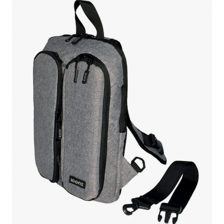  ICONZ Rome Classy Sling Bag with 2 front vertical pockets Grey 