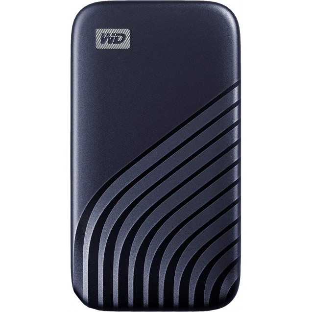 WD 2TB My Passport SSD Portable External Solid State Drive, Gray, Sturdy and Blazing Fast, Password Protection with Hardware Encryption