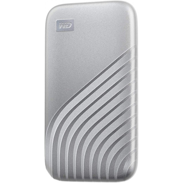 WD 2TB My Passport SSD Portable External Solid State Drive, Silver, Sturdy and Blazing Fast, Password Protection with Hardware Encryption