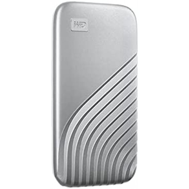 WD 1TB My Passport SSD Portable External Solid State Drive, Silver, Sturdy and Blazing Fast, Password Protection with Hardware Encryption