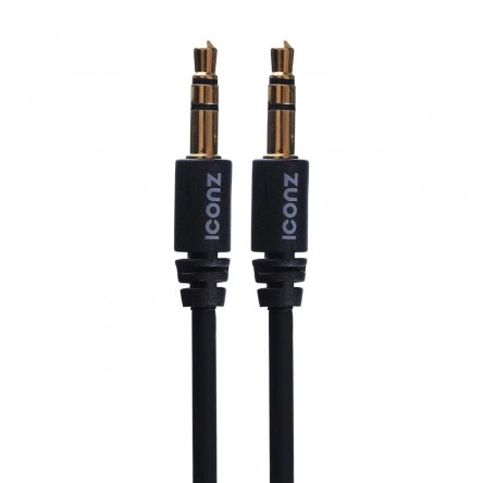 ICONZ Aux Jack Cable 1m BLACK ICONZ Aux Jack Cable 1m BLACK