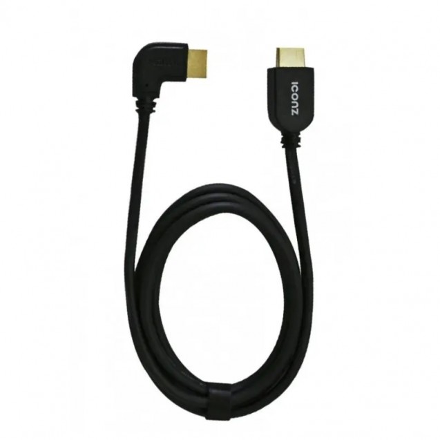 ICONZ HDMI Cable 1.8m Black 90 degrees