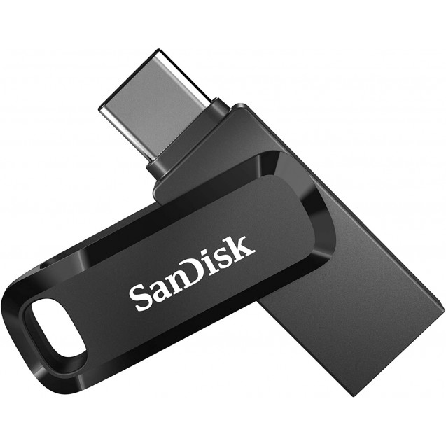 SanDisk 32GB Ultra Dual Drive Go USB Type-C Flash Drive, Black