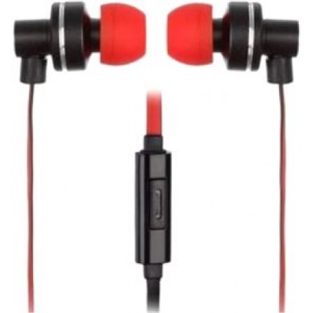 ICONZ Classy Headset With Microphone, Red - IIEH2MR
