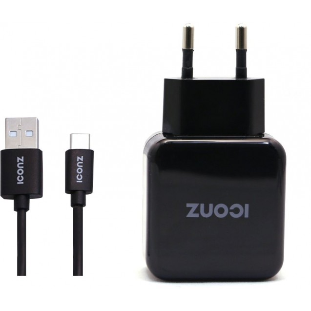 ICONZ IWCC124K TYPE C WALL CHARGING KIT - BLACK