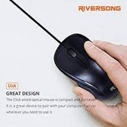 RIVERSONG Click USB Wired Mouse 