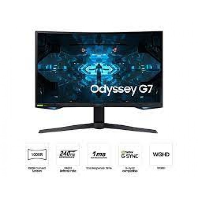 SAMSUNG 27” C27G75TQSM ODYSSEY INCH LED 2K 144HZ GAMING