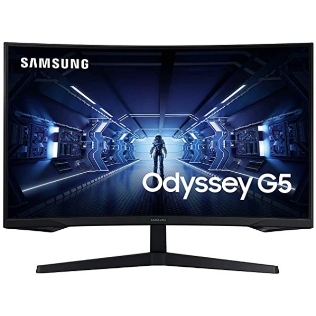 MONITOR SAMSUNG ODYSSEY G5 LC32G55TQWNXZA CURVED 32 INCH LED WQHD 144HZ GAMING