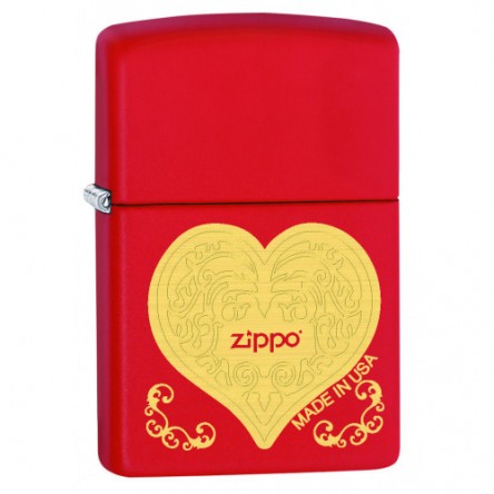 Zippo  Red Matte(Heart)