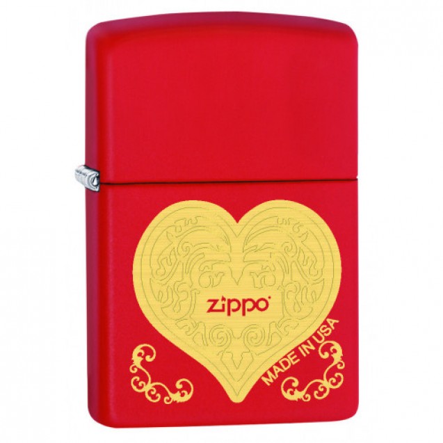 Zippo  Red Matte(Heart)
