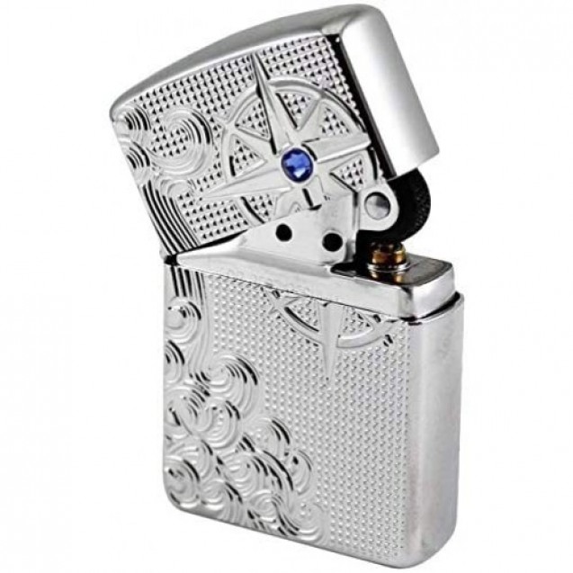 Zippo Waves Armor Swarovski Lighter 