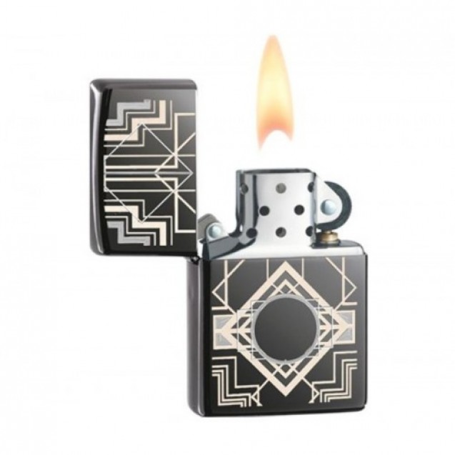 Zippo Deco Lighter Black