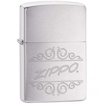 Zippo Engraved Lighter Silver