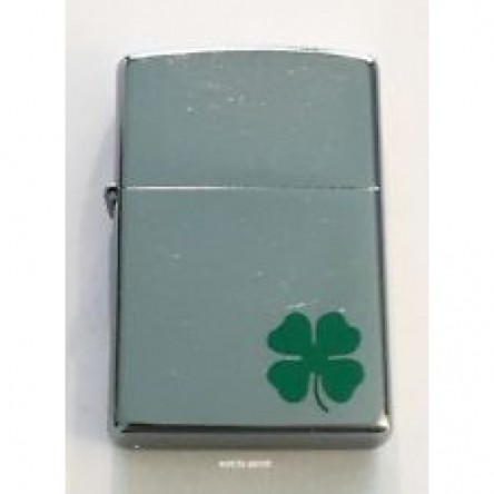 ZIPPO FOUR LEAF CLOVER DESIG