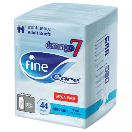 Fine Care  Unisex Adult , Medium – 44 Diapers