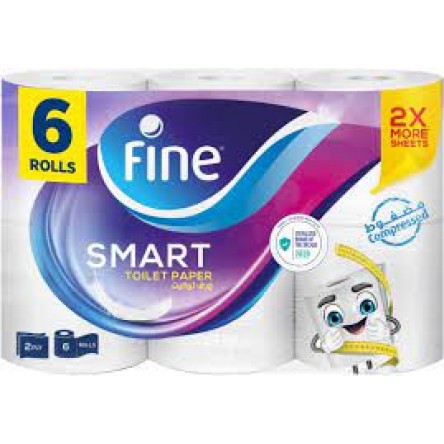 Fine Toilet Paper Jumbo Smart Choice - 6