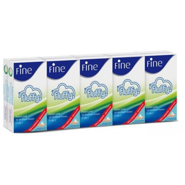 Fine Fluffy Tissue 10 Pockets Paco 10 Tissue 3 Ply