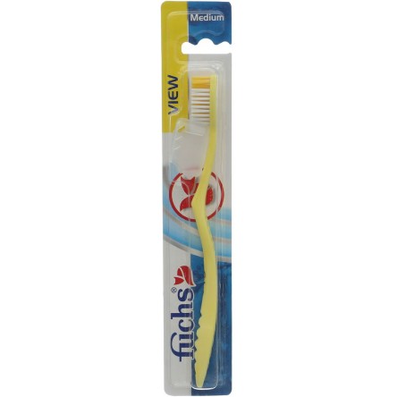 Fuchs View Toothbrush - Yellow, Medium