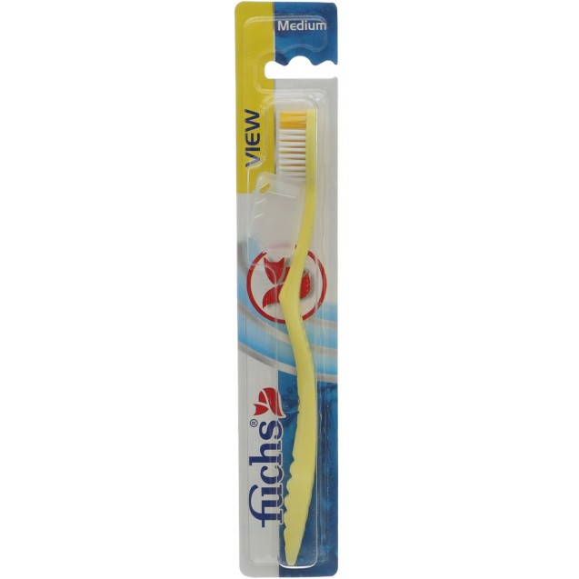 Fuchs View Toothbrush - Yellow, Medium