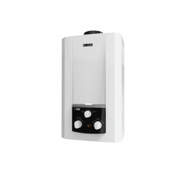 Zanussi Delta Gas Water Heater with Chimney, 10 Litre, White - 5569